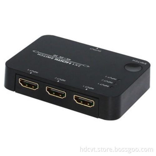 3x1 HDMI 1.4 Switch, 3-by-1, 4Kx2K, 3D TV Support & CEC1.4